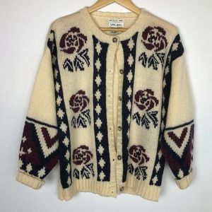 SML Sport Vintage Hand Knit Cardigan. M.
